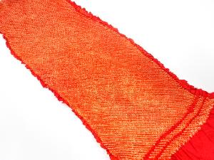 正絹　振袖用　絞り　帯揚げ